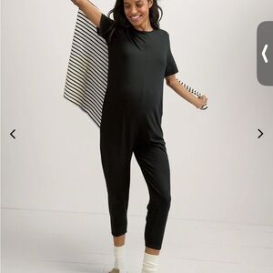 Hatch Black Maternity Jumpsuit